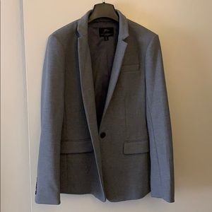 J.CREW Regent Blazer in Heather Graphite Grey